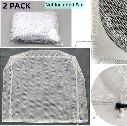 Mesh Covers for 20 Inch Box Fan, Reusable Dustproof Cover, 20 In Square Net Cover for Kids Finger Protection