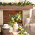 Valery Madelyn 6 Packs Spring Summer Picks with Lemons, Blueberry, Eucalyptus Leaves, Artificial Fruit Lemon Branches