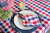 DII 4th of July Tabletop Collection Napkin Set, 6 Piece, Red, White & Blue Check
