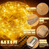 Curtain Window String Lights 6.5 x 5 Feet LED Copper Tapestry Backdrop Twinkle Fairy Lights, Battery Operated
