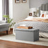 30 Inches 21 660 lb, ULSF001G02 SONGMICS MAZIE Collection - Ottoman Storage Bench, Gal. Folding Chest with Breathable