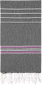 Cacala Turkish Beach Towel, Quick Dry Prewashed, Extra Large Peshtemal for Bathroom, Travel, Pool, 37 in x 70 in