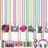 Moon Boat 48PCS 80s Party Decorations Favors: Retro Disco Rock Beads Bulk