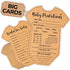 WOODAMORE Baby Prediction and Advice Cards - Well Wishes Cards for Baby