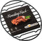 GOURMEX Black Oval Roasting Rack - Stainless Steel Kitchen Rack with Integrated Feet, Non-Stick Coating