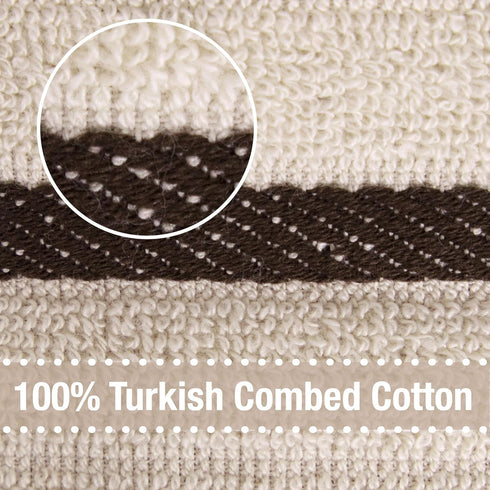 All-Clad Checked Kitchen Towel, 100% Cotton, 17"x30", Highly Absorbent, Almond, 1-Pack