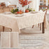 60 120 Inch, Newbridge Taupe Tremont Leaf Damask Rectangle Fabric Spring Lodge Tablecloth, x Elegant Holiday Swirling