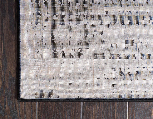 Unique Loom Sofia Collection Area Rug - Salle Garnier, 2' 2" x 3' 1", Black/Ivory Rectangle