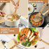 Mouse Wooden Spoons for Cooking, Cartoon Bamboo Utensils Set with Apron, Oven Mitt, Potholder, 8PCS Cute Gifts for