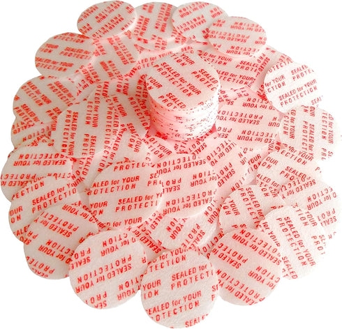 Torque Activated Pressure Sensitive Seals Cap Liners, 20 mm (0.78"), 200 PCS for Glass & Plastic Bottles