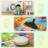 3x5 Maxsoft Kids Area Rugs for Playroom, Educational TPR Non Slip Play Mat for Classroom Bedroom, Washable Learning