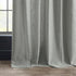 HPD Half Price Drapes Premium Heavy Faux Linen Curtains, 1 Panel, 50W x 108L Light Filtering Ash Grey Window Curtains