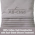 All-Clad Premium Silicone Oven Mitt, 14"x7", Heat Resistant to 500 Degrees, 100% Cotton & Silicone, Titanium Gray