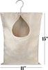 Handy Laundry Clothespin Bag - 11" x 15" - Holds 100 Medium-Sized Clothes Pins, Durable Canvas with Hook for Hanging
