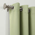 Sun Zero Soho Blackout Energy Efficient Grommet Curtain Single Panel, 54" x 84", Sage Green