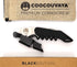 Wise Products Premium Corkscrew Wine Bottle Opener, Black Edition for Wine Lovers, Eco-Friendly Pouch (1 PACK)