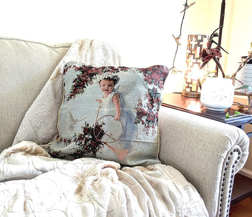 Tache Cupid's Horn Throw Pillow Cushion Cover, 1 Piece, 18 X 18 Inch