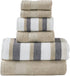 Modern Threads Pax 6-Piece Reversible Yarn Dyed Jacquard Towel Set - Bath