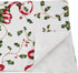 SARO LIFESTYLE Holiday Collection Table Runner, Holly and Ribbon Design, 16" x 72", Multi (3175.M1672B)