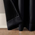 Sun Zero Oslo Theater Grade Extreme Total Blackout Curtain Panel, Rod Pocket, 52" x 84", Black