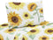 Sweet Jojo Designs Yellow, Green and White Sunflower Boho Floral Queen Sheet