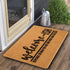 Welcome-Ish Front Door Mat, 17"x 29", Non Slip Backing Mat for Home Entry, Depends Who You are