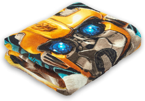 Northwest Transformers Micro Raschel Throw Blanket - Ultra Soft Throw, 46 x 60 Inches, Be Alert