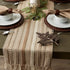 15x72 (15x77, DII Farmhouse Braided Stripe Table Runner Collection, Fringe Included), Stone