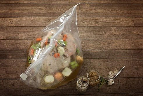 Large Heavy Duty Turkey Brine Bags XL for Turkey or Ham, 2 Pack with Cooking Twine
