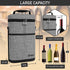 OPUX Insulated 2 Bottle Wine Carrier Tote - Leakproof Wine Cooler Bag for Picnic, BYOB Beach, Portable Case