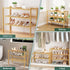 3 Closet, Smiry Shoe Rack, Tier Bamboo Shoe Organizer, Stackable Free Standing Wooden Shoe Storage Shelf for Entryway