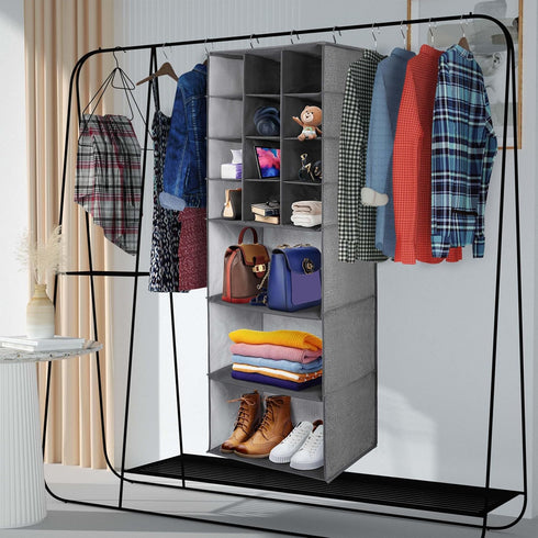 Libeder Closet, 15 Closets Shelves,12 3 3 Shoe Organizers for Shelf Hanging Storage Rack Organizer Large Compartment