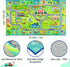 4x6 Chicrug Car Road Area Rug for Kids Playroom Bedroom, Non Slip Low Pile Washable ABC Alphabet Carpet for Classroom