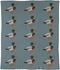 Creative Co-Op Soft Cotton Knit Baby Blanket with Decorative Duck Print, Multicolor