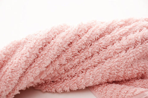 Decorative Cotton Hand Towels for Bathroom Clearance - Hanging Loops (Pink, 2-Pack, 14" x 29")