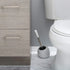 Set, (Pack 1), Bath Bliss Ceramic Dome Brush & Holder Decorative, Modern, Freestanding, Heavy Duty Cleaning