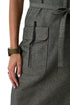 Unisex Utility Bib Apron - Adjustable with Pockets for Kitchen Use