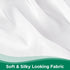 Biscaynebay Wrap Around Bed Skirts - Extra Short Drop of 9" for King & Cal King Beds, White Elastic Dust Ruffles