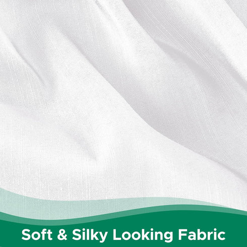 Biscaynebay Wrap Around Bed Skirts for King & Cal King Beds, White Adjustable Elastic Dust Ruffles with Short Drop of