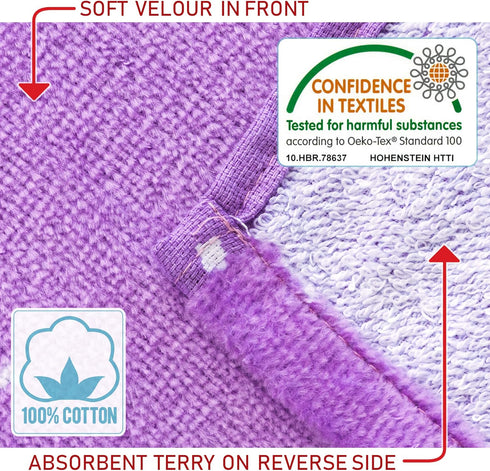 Softerry Rainbow Unicorn Velour Beach Towel for Kids, 28in x 55in, 100% Cotton (1 Towel)