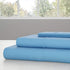 Bedford Home Series 1200 3 Piece Twin Sheet Set, Blue