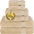 Cotton Paradise 6 Piece Towel Set, 100% Cotton Soft Absorbent Turkish Towels