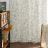 84 Inches Country 2 Set Lazzzy Linen Curtains Farmhouse Green Floral Print Curtains Long Back Tab Drapes for Living