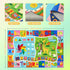 5x7 Maxsoft Kids Area Rugs for Playroom, Educational TPR Non Slip Play Mat for Classroom Bedroom, Washable Learning
