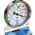 Comark RFT2AK Refrigerator/Freezer Thermometer, Stainless Steel Construction, Grey