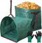 GIJHXIK 53 Gallon Garden Bags for Debris,2-Pack Yard Waste Bags,Large Dustpan-Type Lawn bags