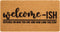 Welcome-Ish Front Door Mat, 17"x 29", Non Slip Backing Mat for Home Entry, Depends Who You are