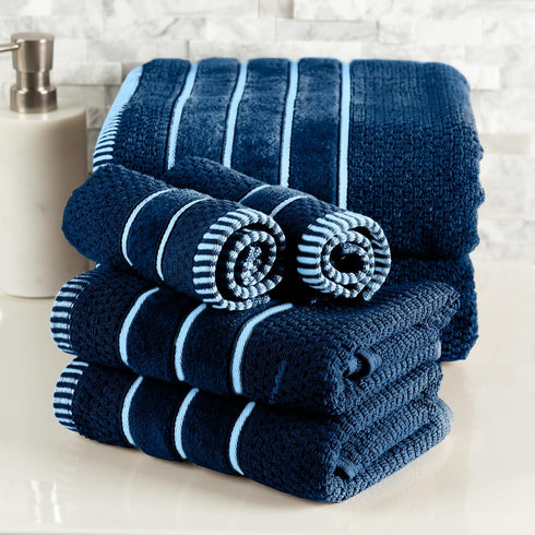 Set- 100% 6 Set 2 2 2 Combed Cotton Towel Rice Weave Combed Cotton Piece With Bath Towels, Hand Towels and Washcloths