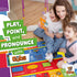 3x5' KC Cubs: Educational Rug: ABC Alphabet, Numbers & Shapes - Playmat - Interactive Play, Activity Area Carpet