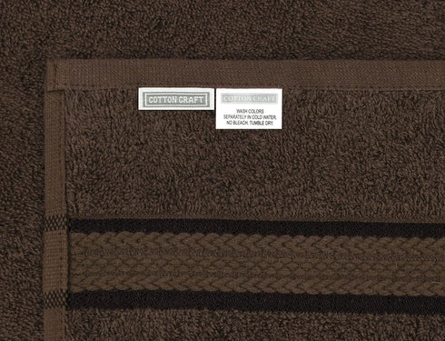 4 Pack 30x54 100% 580 COTTON CRAFT Ultra Soft Bath Towels - Extra Large Bath Towels - Oversized - Absorbent Everyday